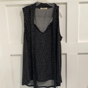 Black and white tank top